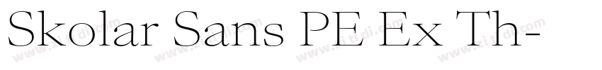 Skolar Sans PE Ex Th字体转换